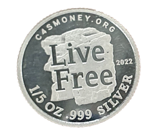 C4SMoney Live Free Silver Coin