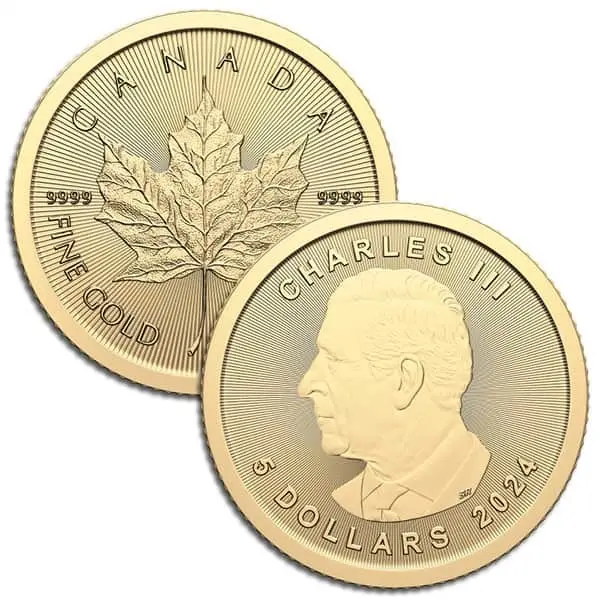 Canadian Maple Leaf gold coin
